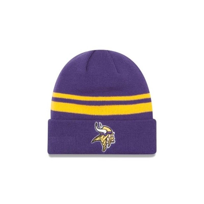 Purple Minnesota Vikings Hat - New Era NFL Cuff Knit Beanie USA6047253